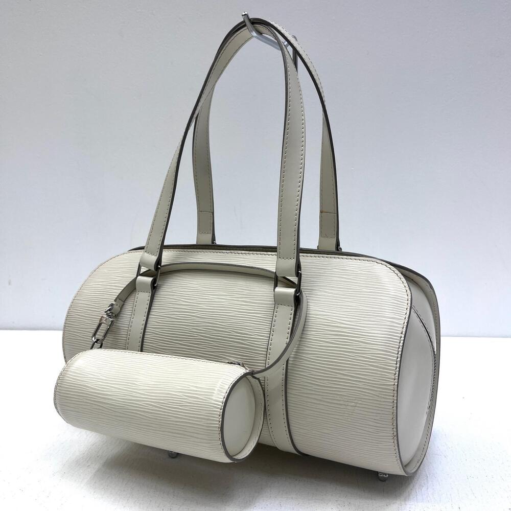 LOUIS VUITTON Soufflot Ivory White Handbag